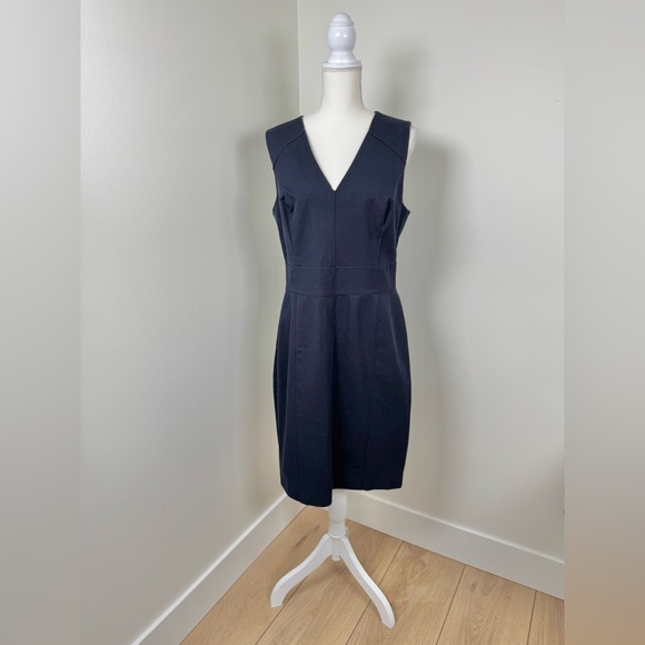 Banana Republic Women’s Sloan Dress Navy Blue‎ Size 14 NWT - Picture 1 of 16